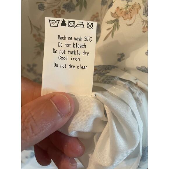 Allegra K Floral Chiffon Ruffle Mock Neck Swing Dress size medium - Picture 9 of 14